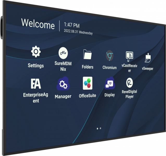 Viewsonic CDE7530 pizarra y accesorios interactivos 190,5 cm (75) 3840 x 2160 Pixeles Pantalla t�ctil Negro USB