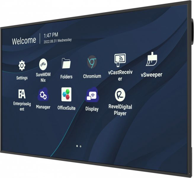 Viewsonic CDE7530 pizarra y accesorios interactivos 190,5 cm (75) 3840 x 2160 Pixeles Pantalla t�ctil Negro USB