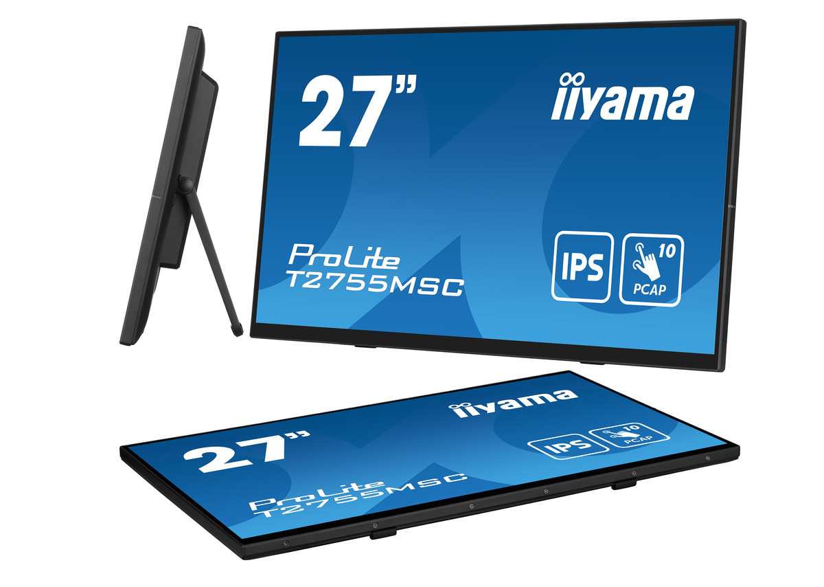iiyama ProLite T2755MSC-B1 Monitor PC 68,6 cm (27) 1920 x 1080 Pixel Full HD LED Touch screen Da tavolo Nero