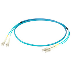 EFB Elektronik O0312FT.0,5 fibre optic cable 0.5 m LC I-V(ZN) HH OM3 Aqua colour