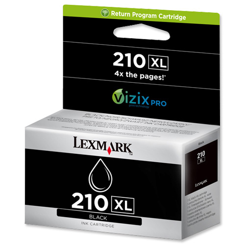 Lexmark 210XL K cartuccia dinchiostro 1 pz Originale Resa elevata (XL) Nero
