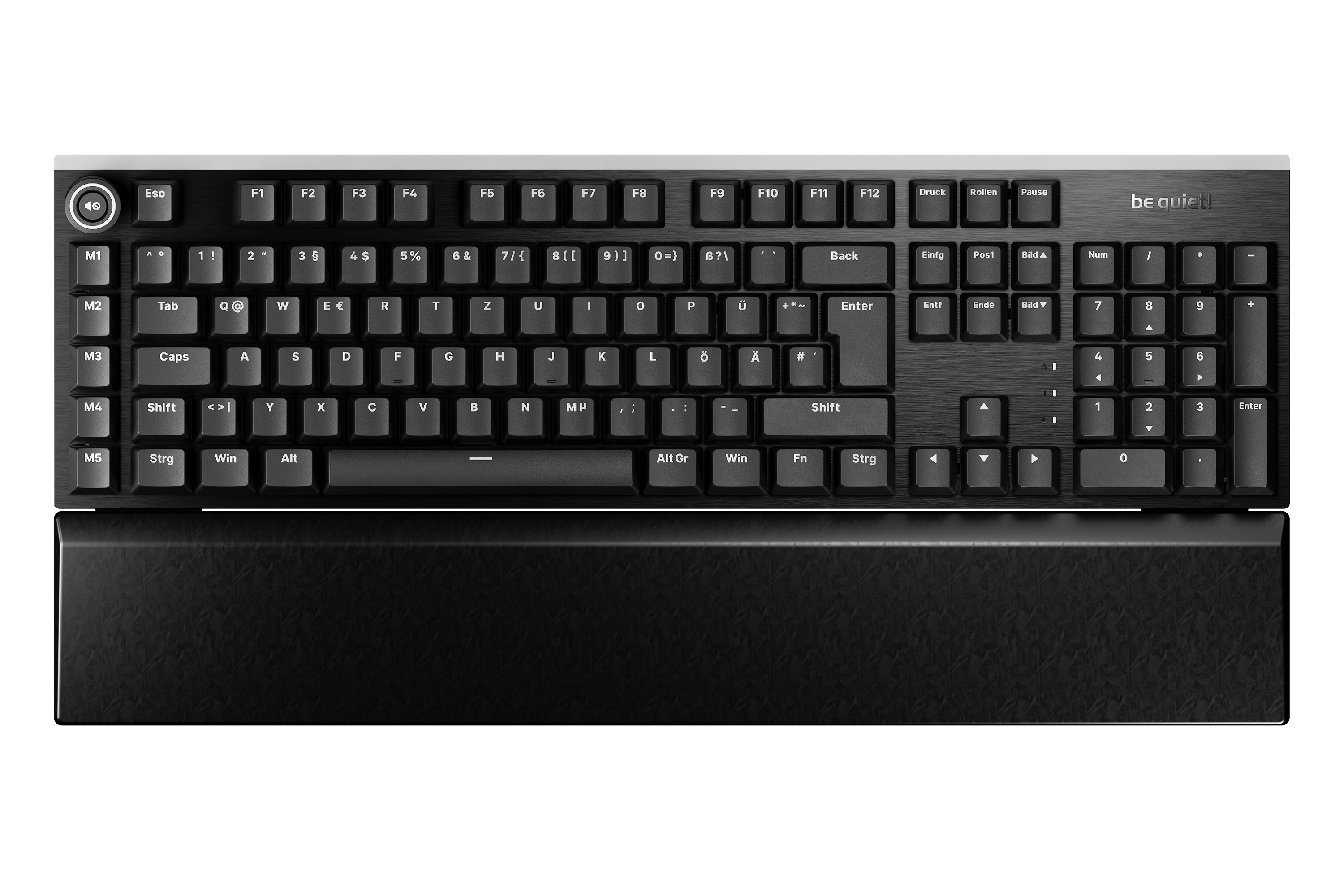 be quiet! Light Mount Silent Linear DE ISO keyboard Gaming USB QWERTZ German Black