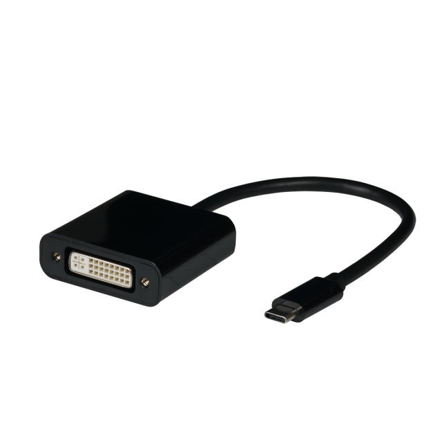 EFB Elektronik EBUSBC-DVI adaptador de cable de vdeo 0,15 m USB Tipo C Negro