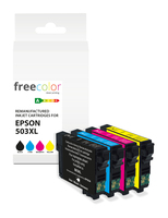 freecolor Patrone Epson 503XL Multipack BK/C/M/Y+3x11ml remanufactured - Wiederaufbereitet - Tintenpatrone
