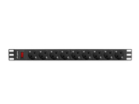 Lanberg RACK POWER STRIP 19 PDU 1U 9X SHUKO - 3 m