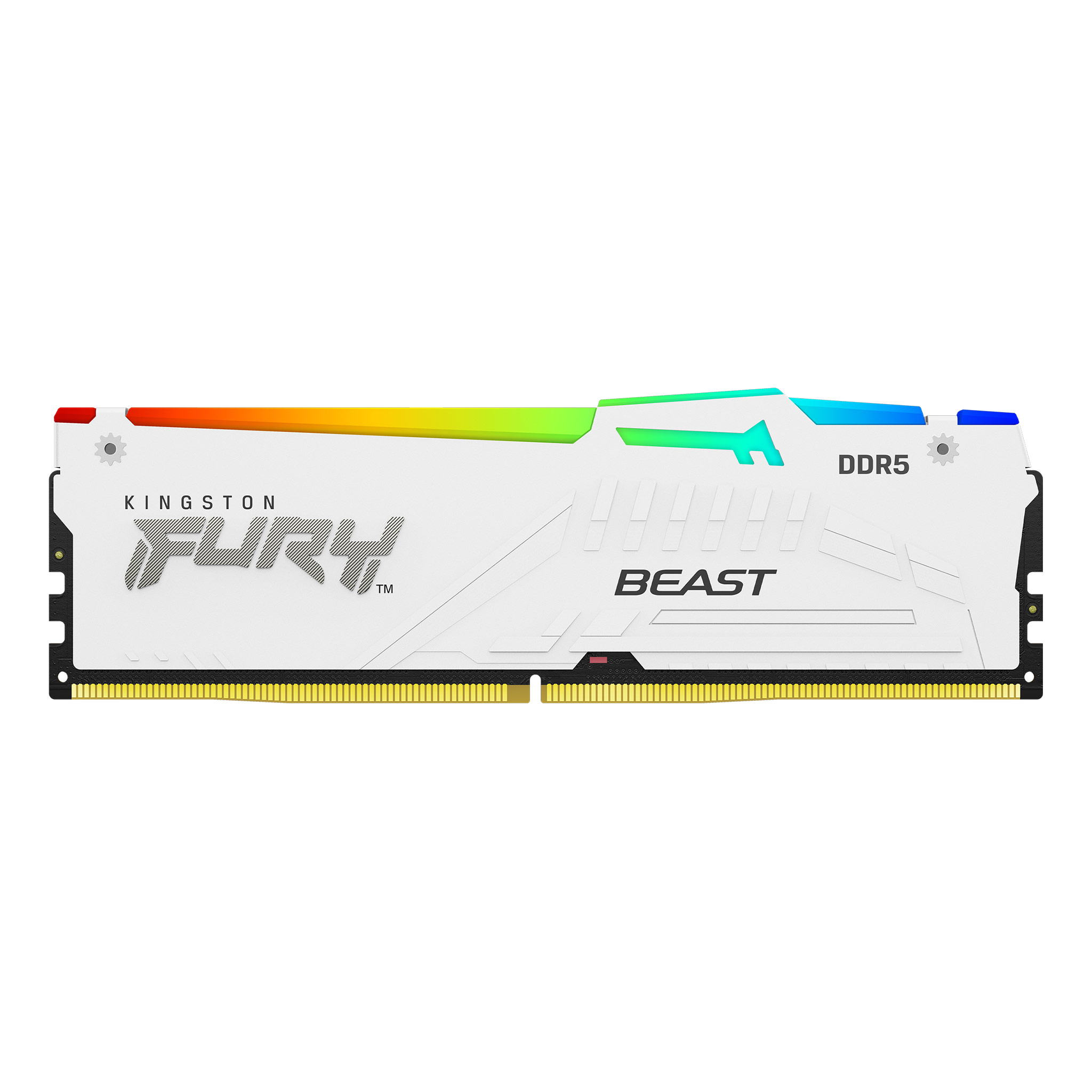 Kingston FURY Beast 32GB DIMM 5200MT/s DDR5 CL40 Kit of 2 White RGB XMP - 32 GB - DIMM
