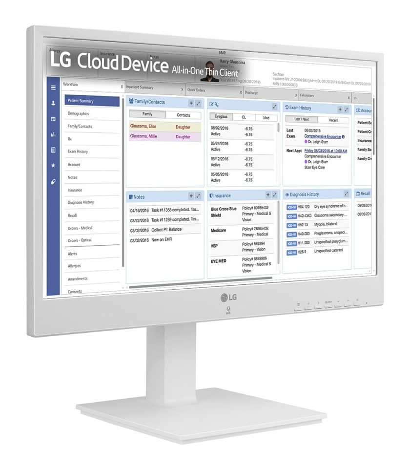 LG ThinClient 24CR671N-2P 60.4cm 23.8Zoll 16 9 1920x1080 250cd/m2 1000 1 5ms Intel - Thin Client - Pentium N