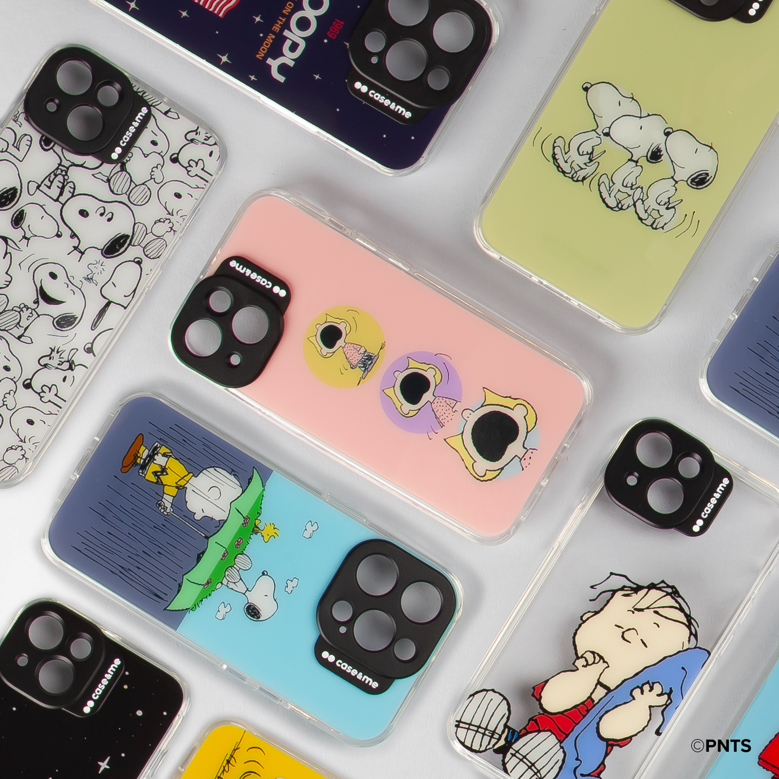 SBS case&me Peanuts cover cam logo fr iPhone 14 design3 Sally pink