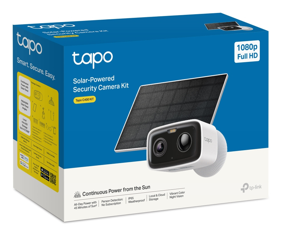 TP-Link Tapo C400 KIT Caja C�mara de seguridad IP Exterior 1920 x 1080 Pixeles Pared