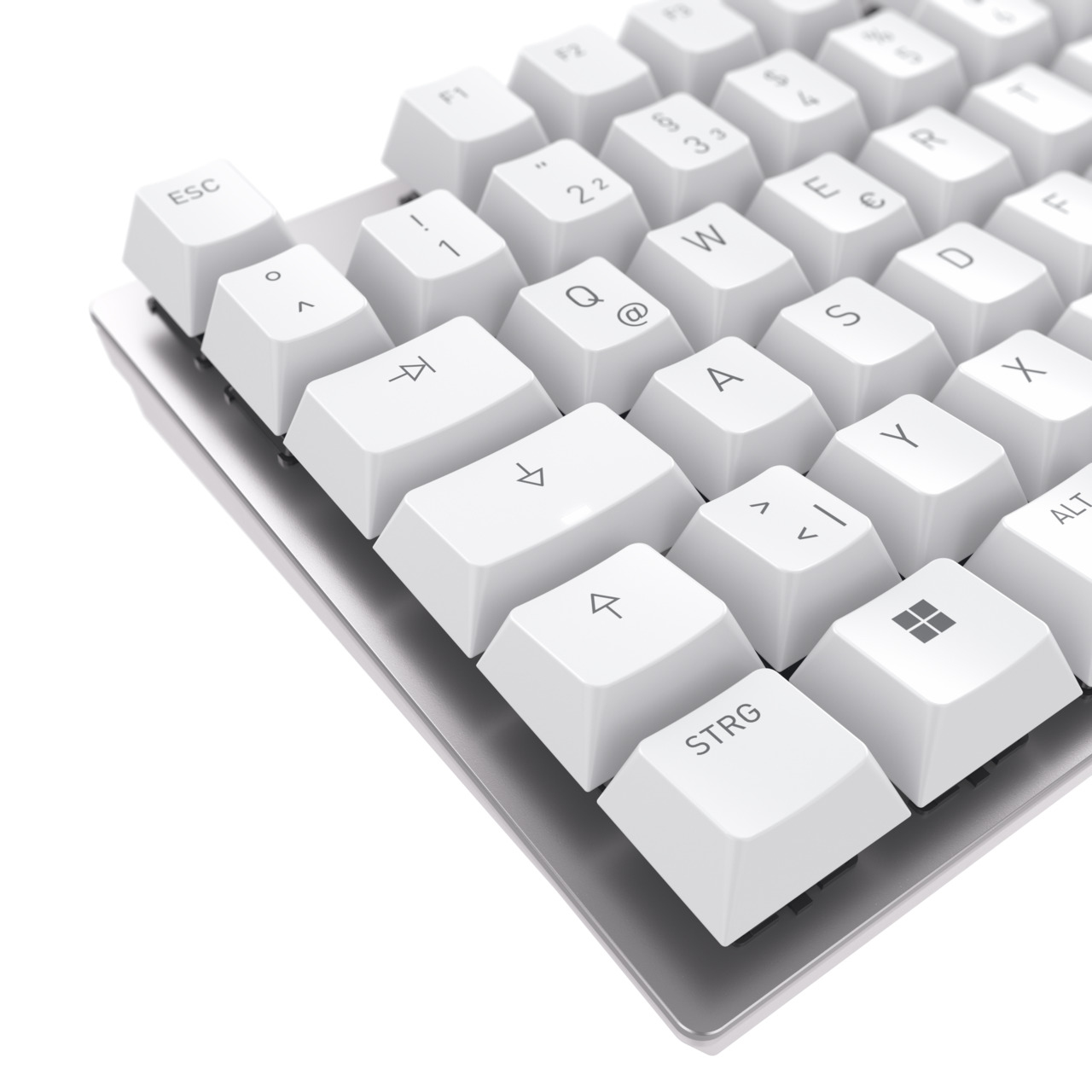 CHERRY KC 200 MX tastiera Universale USB QWERTY Inglese Argento, Bianco