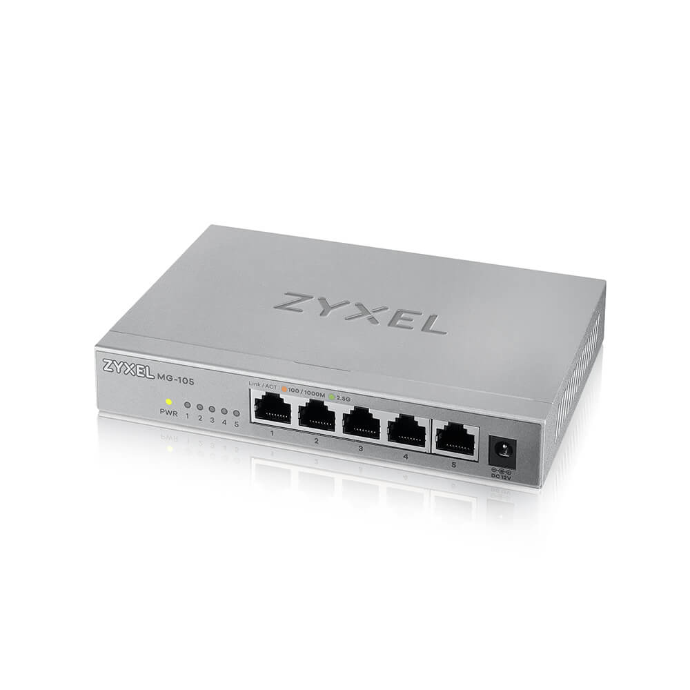 Zyxel XMG-105 No administrado 2.5G Ethernet (100/1000/2500) Gris
