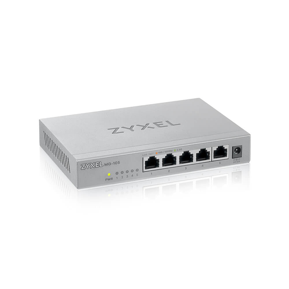 Zyxel XMG-105 No administrado 2.5G Ethernet (100/1000/2500) Gris