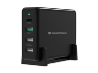 Conceptronic OZUL01B chargeur dappareils mobiles Universel Noir Secteur Charge rapide Intrieure