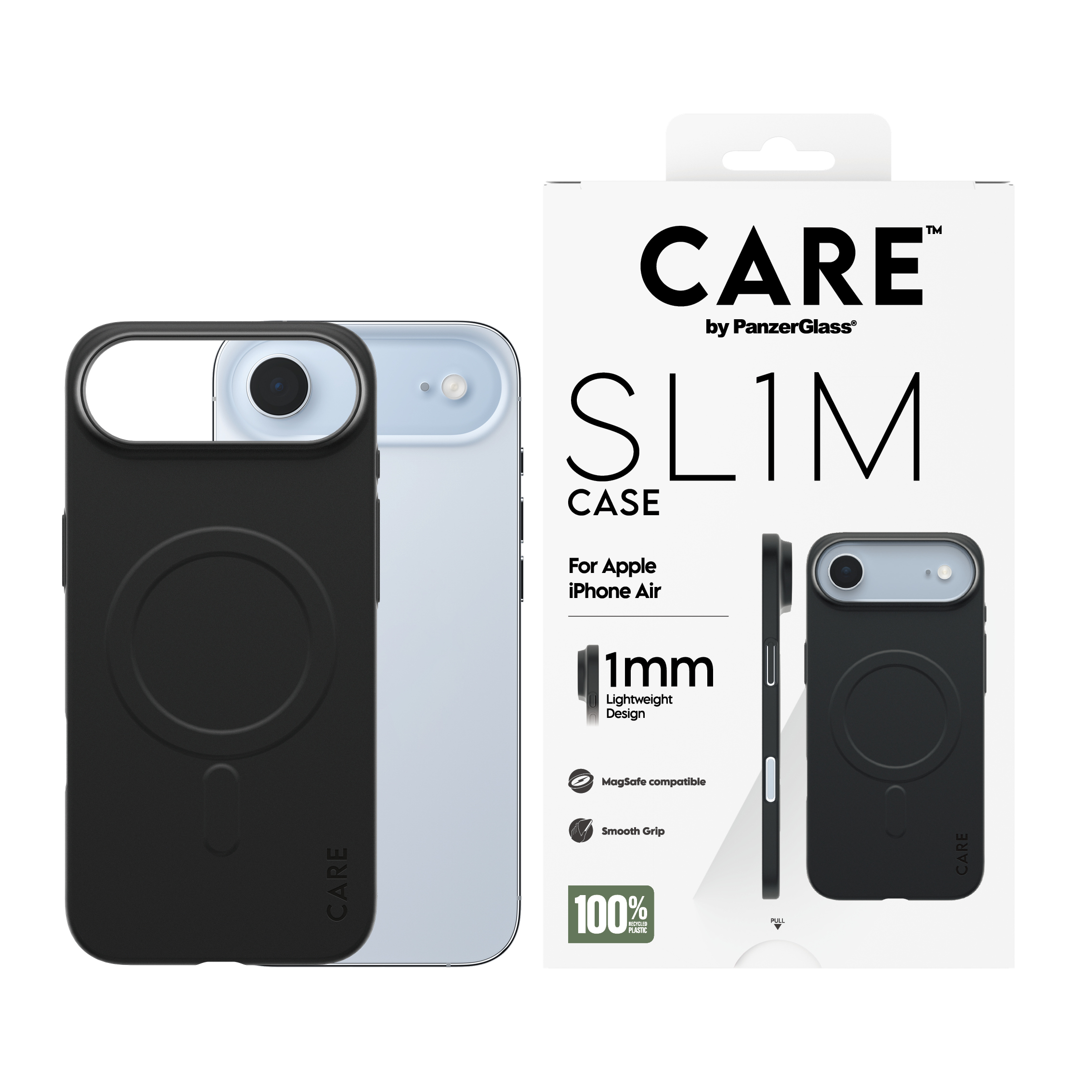PanzerGlass CARE by � SL1M Case Black w. MagSafe iPhone Air