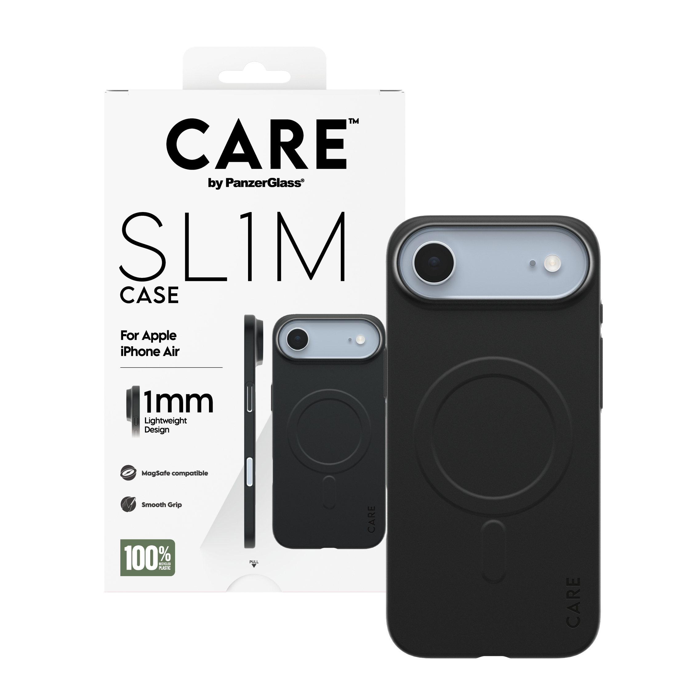 PanzerGlass CARE by � SL1M Case Black w. MagSafe iPhone Air