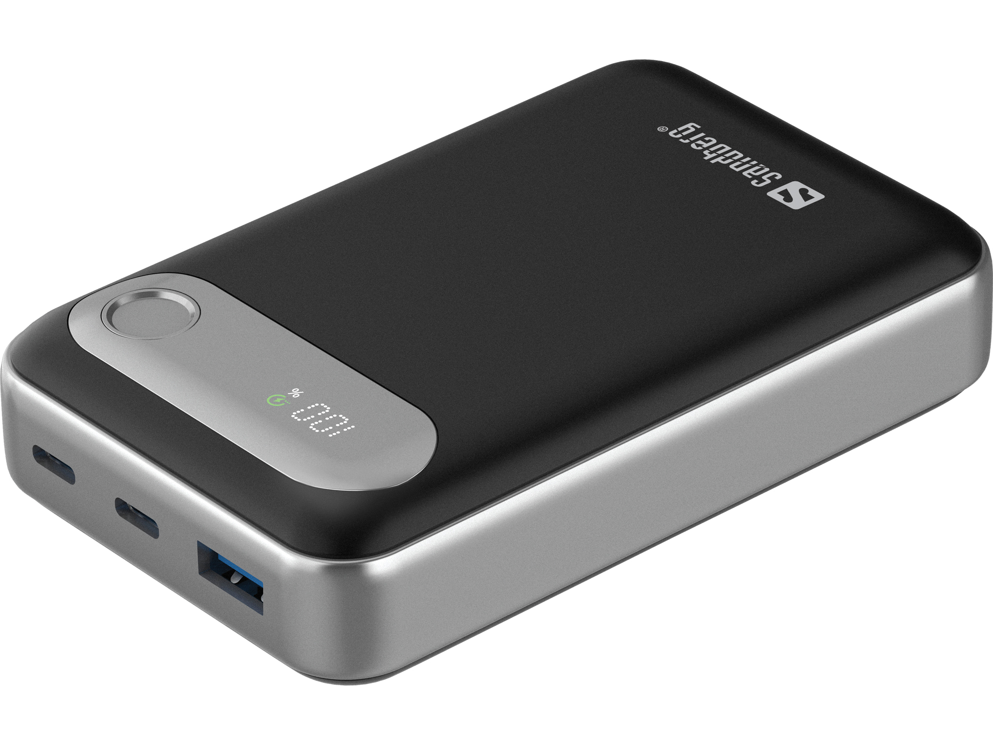 SANDBERG Travel - Netzteil - Li-Ion - 20000 mAh - 74 Wh - 35 Watt - 3 A - PD - 3 Ausgabeanschlussstellen (USB, 2 x USB-C)