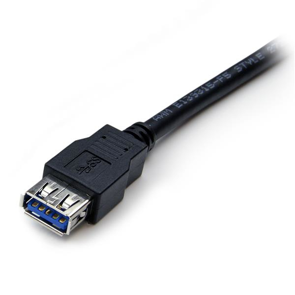StarTech.com USB3SEXT2MBK  StarTech.com Cable USB 3.0 de 2m Extensor  Alargador - USB A Macho a Hembra