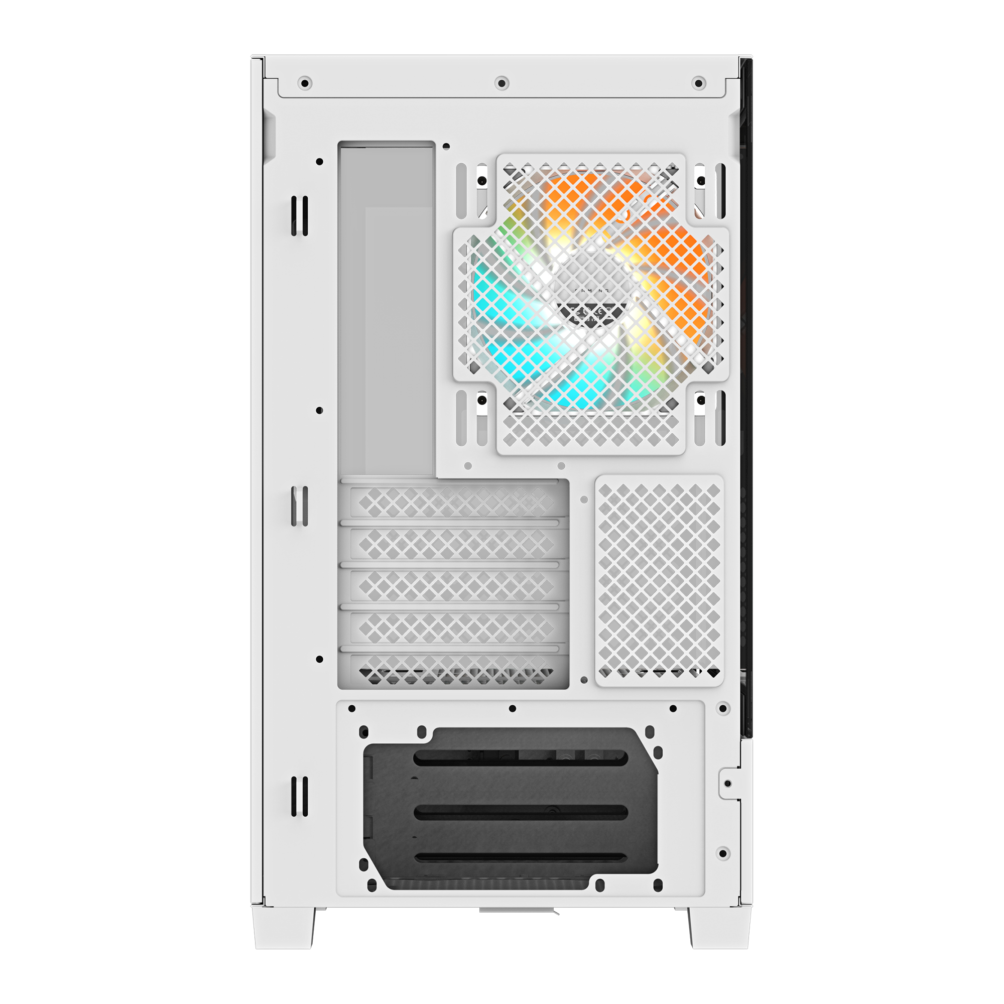 Gigabyte C201 PANORAMIC ICE - Mid tower - micro ATX - Seitenteil mit Fenster (geh�rtetes Glas)
