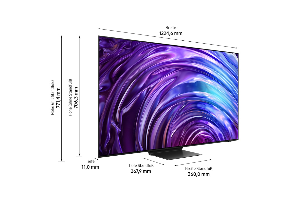 Samsung GQ55S95DAT 139.7 cm (55) 4K Ultra HD Smart TV Wi-Fi Black