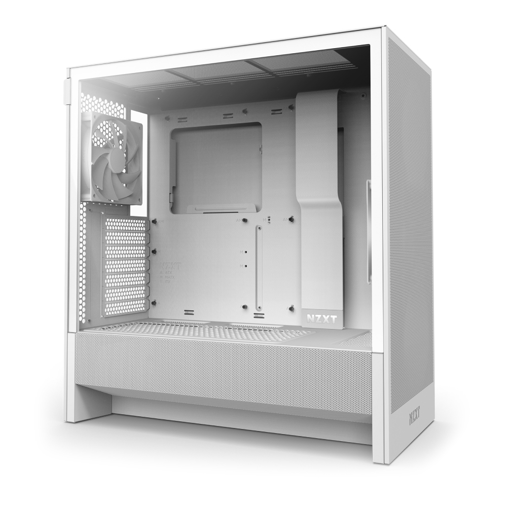 NZXT H series H5 Flow - Mid tower - E-ATX - Seitenteil mit Fenster (geh�rtetes Glas)