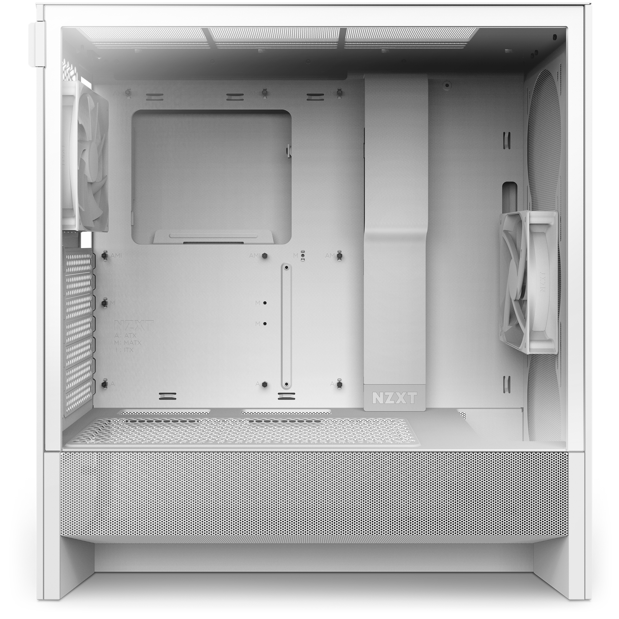 NZXT H series H5 Flow - Mid tower - E-ATX - Seitenteil mit Fenster (geh�rtetes Glas)