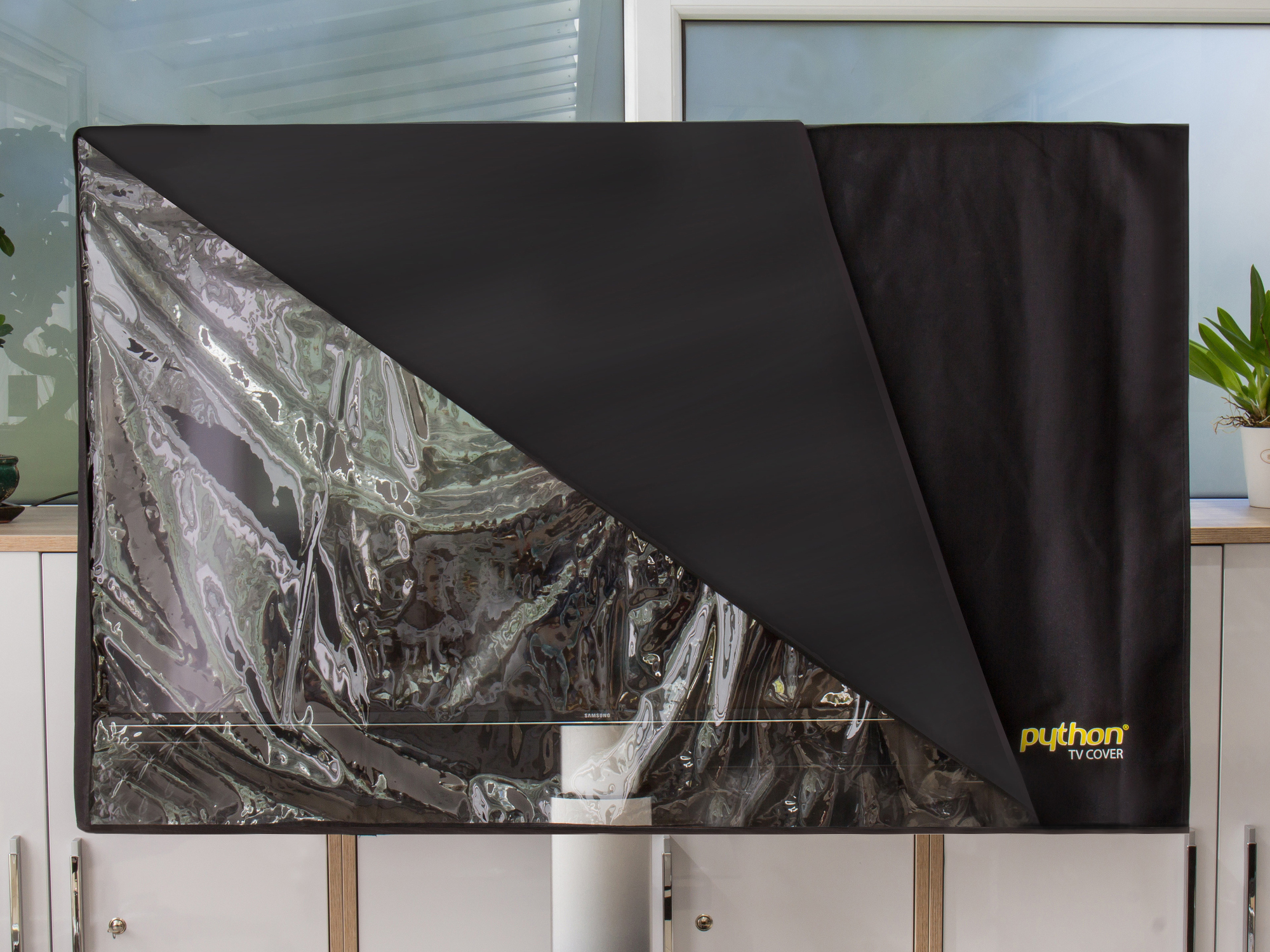 PYTHON Series TV-Cover Indoor/Outdoor - wetterfester Universalschutz fr Ihr TV oder