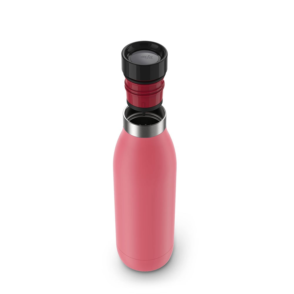 EMSA Bludrop Color N3110400 borraccia Fitness, Sport 500 ml Acciaio inox Corallo
