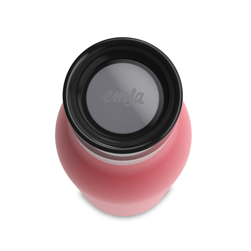 EMSA Bludrop Color N3110400 borraccia Fitness, Sport 500 ml Acciaio inox Corallo