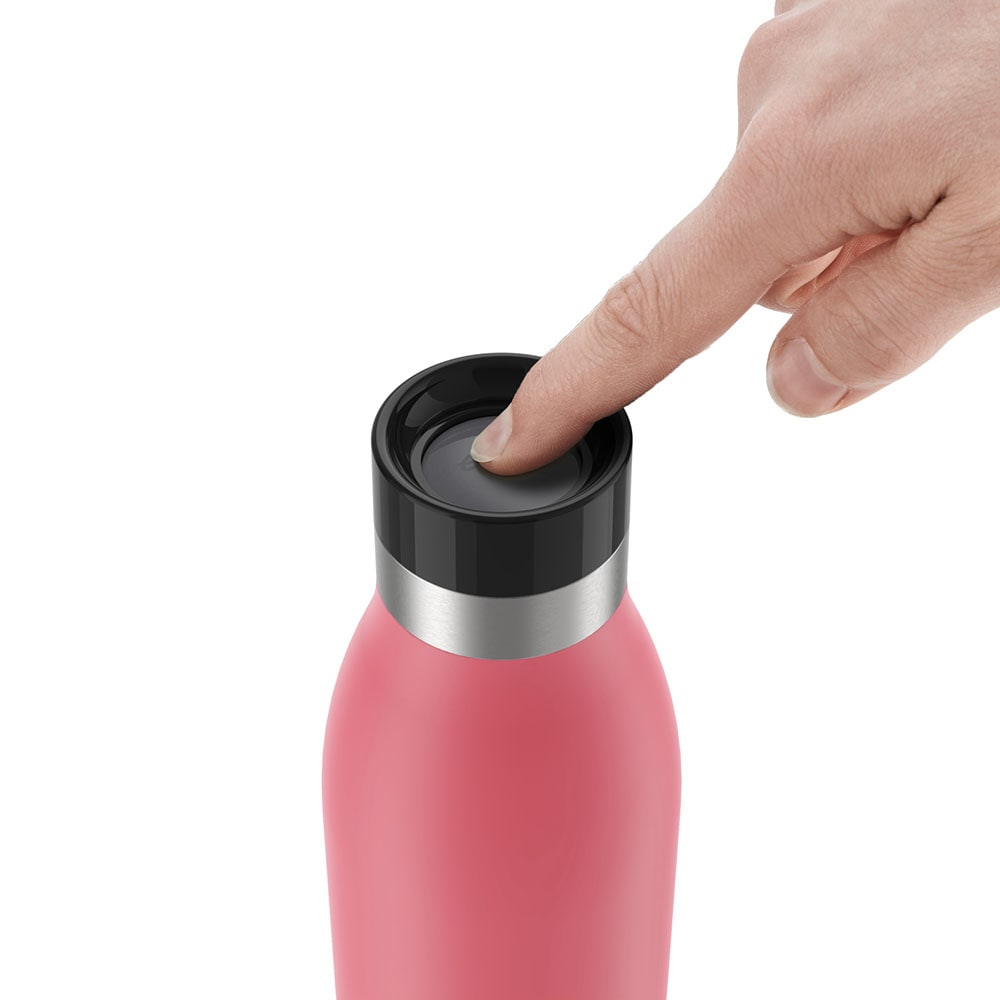 EMSA Bludrop Color N3110400 borraccia Fitness, Sport 500 ml Acciaio inox Corallo