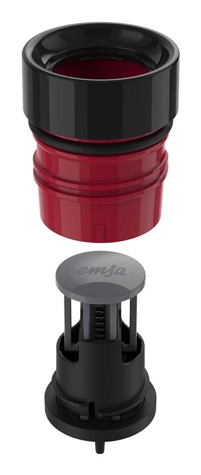 EMSA Bludrop Color N3110400 borraccia Fitness, Sport 500 ml Acciaio inox Corallo