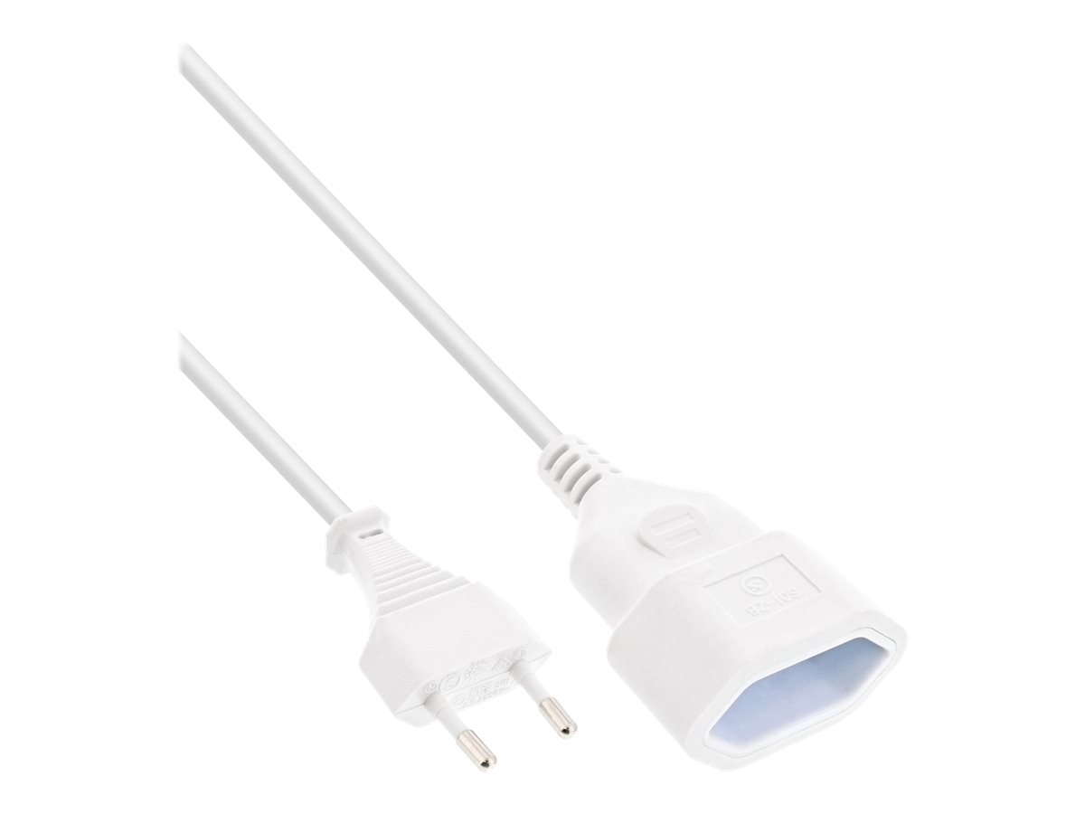 InLine Cavo alimentazione prolunga spina Italiana presa Italiana, bianco, 5m