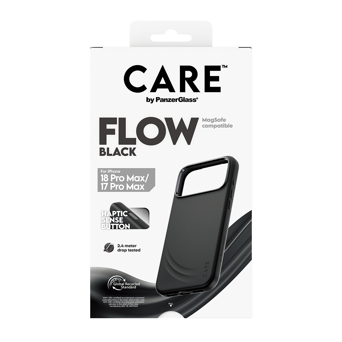 PanzerGlass CARE by � Flow Case Black w. MagSafe iPhone 2026 Pro Max | 17 Pro Max coque de protection pour t�l�phones portables Housse Transparent