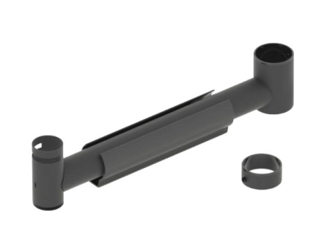 Pospole Arm 45mm to 38mm fix version notch slot for Kensington lock 350mm length. Incl.