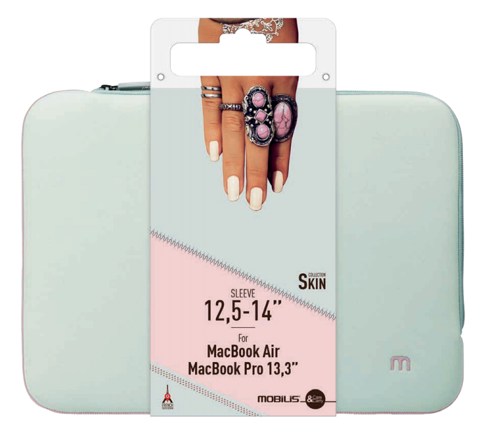Mobilis 049005 sacoche dordinateurs portables 35,6 cm (14) Housse Gris, Rose