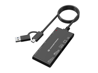 Conceptronic BIAN10B lettore di schede USB 3.2 Gen 1 (3.1 Gen 1) Type-A/Type-C Nero