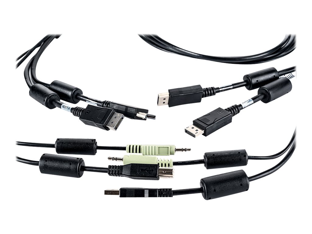Vertiv Avocent - Tastatur- / Video- / Maus- / Audio-Kabel - USB Typ B, Mini-Stecker, DisplayPort (M)