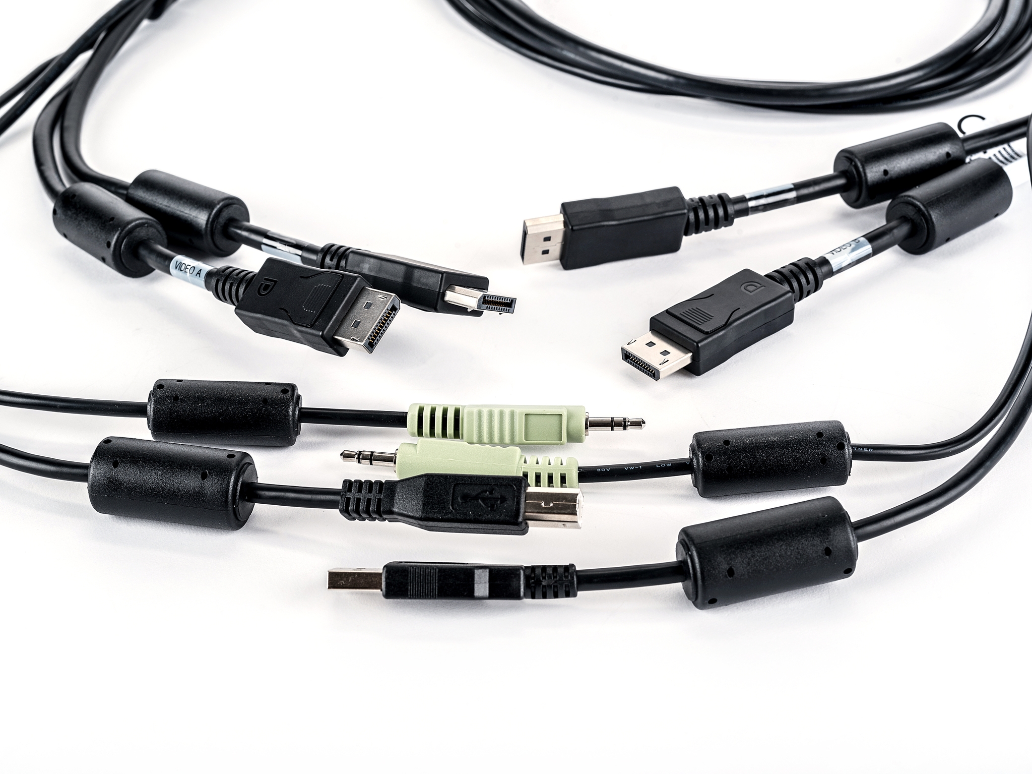 Vertiv Avocent - Tastatur- / Video- / Maus- / Audio-Kabel - USB Typ B, Mini-Stecker, DisplayPort (M)