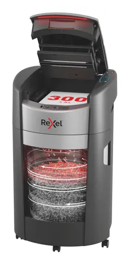 Rexel ShredMax AutoFeed+ 300X Paper Shredder P4 25-litre waste