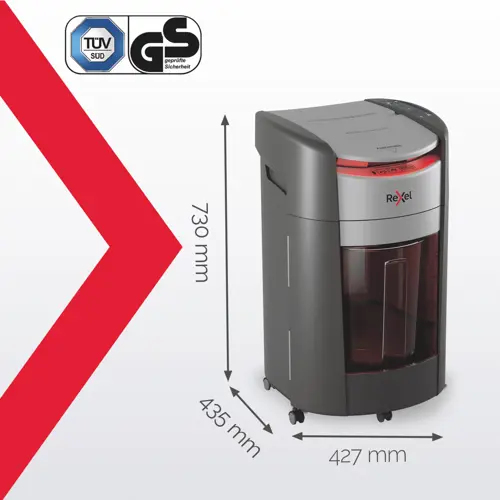 Rexel ShredMax AutoFeed+ 300X Paper Shredder P4 25-litre waste