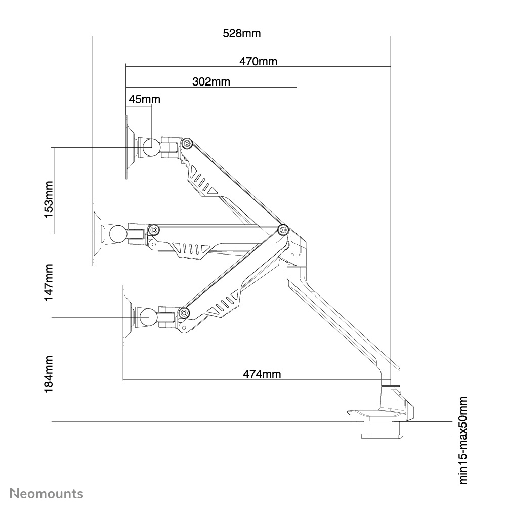 Neomounts by Newstar support moniteur de bureau