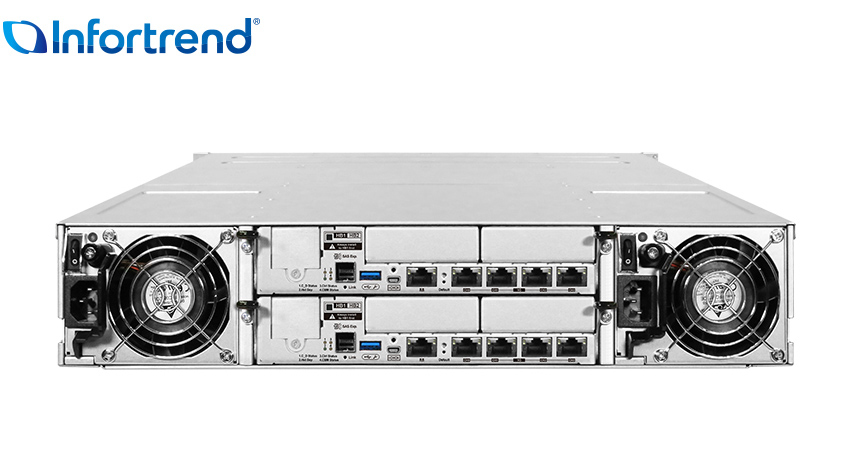 Infortrend EonStor DS3024R DS3000 2U/24bay red.-ctrl array di dischi Armadio (2U)
