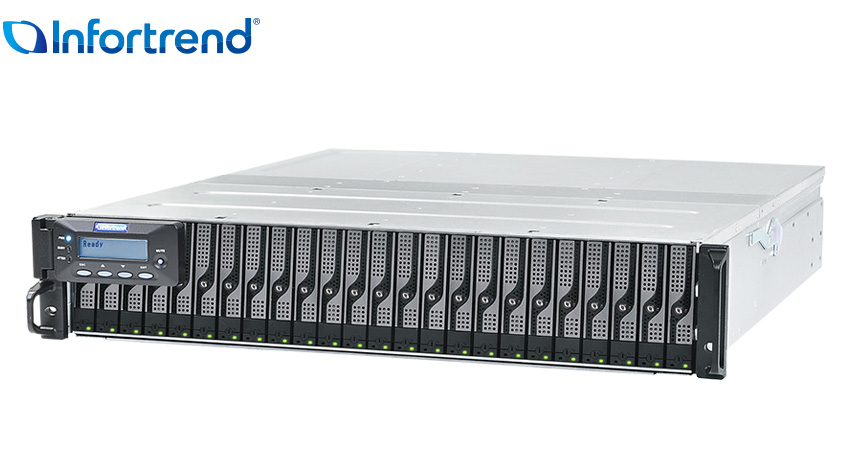 Infortrend EonStor DS3024R DS3000 2U/24bay red.-ctrl array di dischi Armadio (2U)