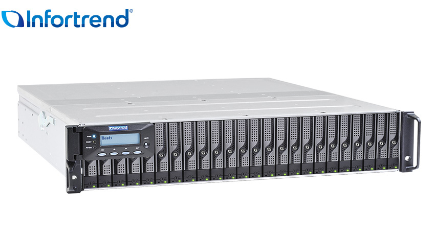 Infortrend EonStor DS3024R DS3000 2U/24bay red.-ctrl array di dischi Armadio (2U)