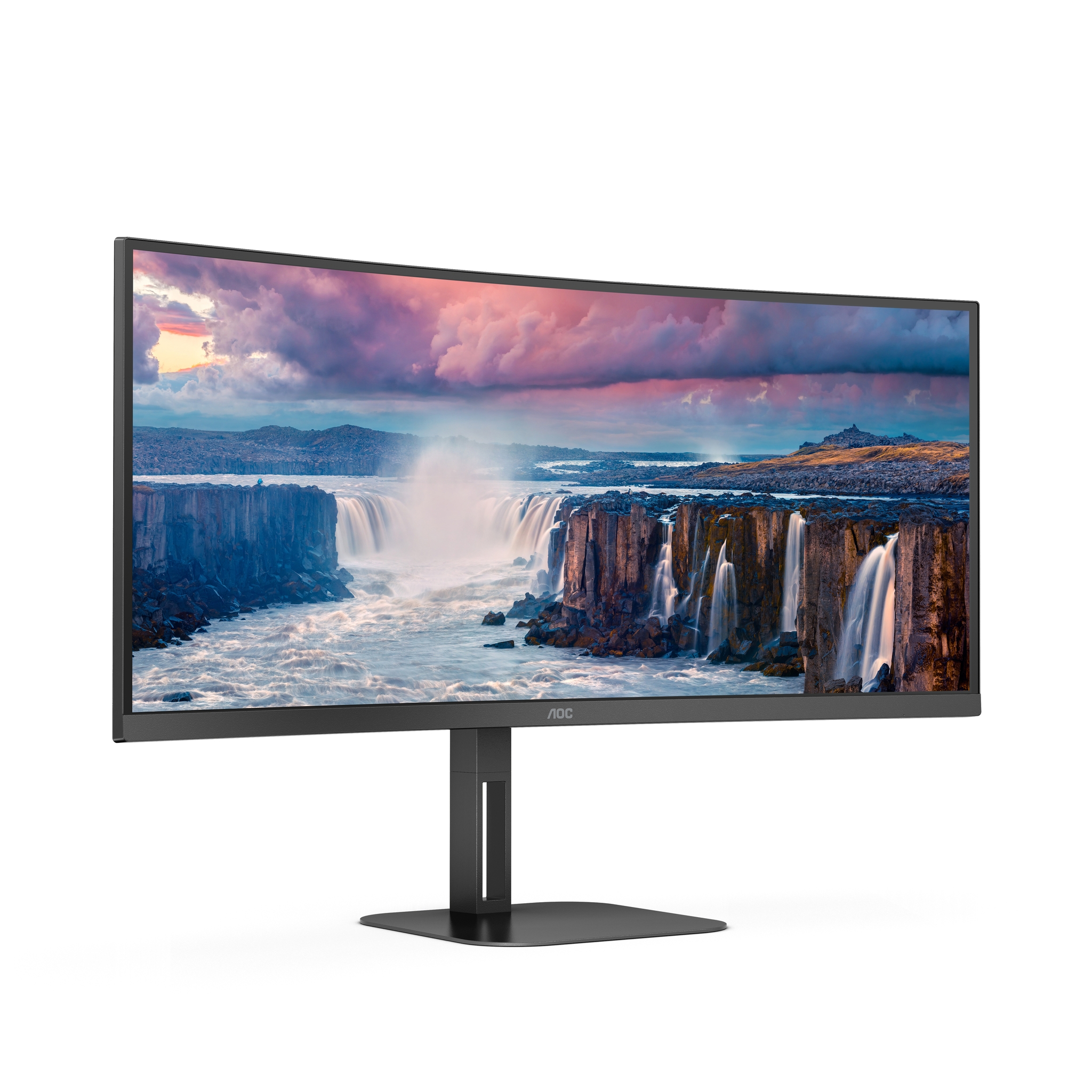 AOC V5 CU34V5C 86.4 cm (34) 3440 x 1440 pixels Wide Quad HD LED Black