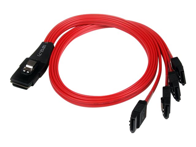 StarTech.com Cble invers SFF-8087 vers 4 SATA 50 cm - Mini SAS interne vers SATA