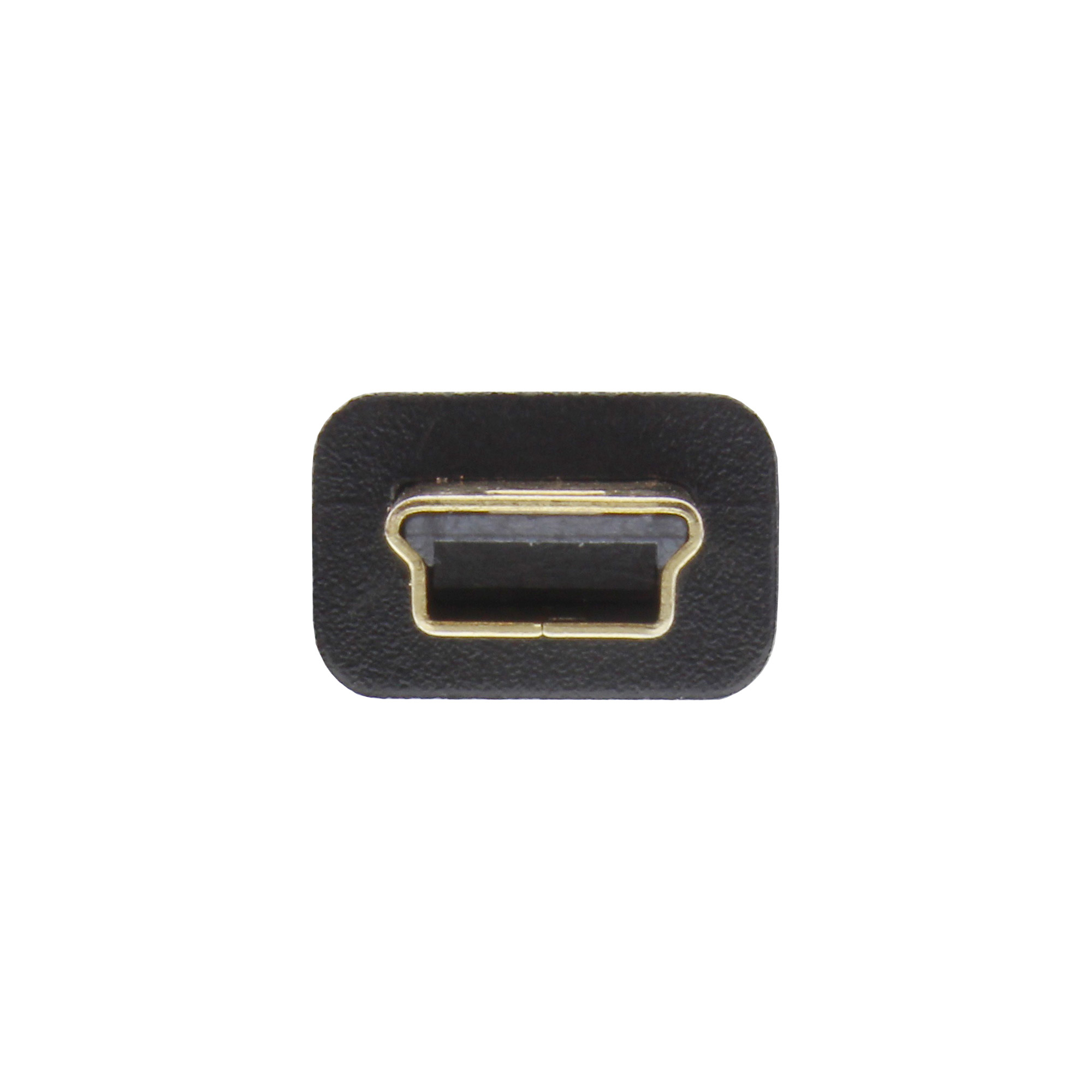 InLine USB 2.0 Flat Cable USB Type A male / Mini-B male 5pin black/gold 1.0m