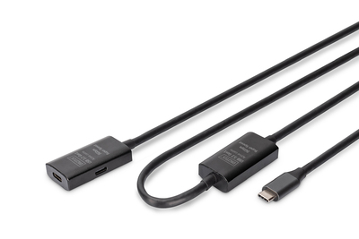 DIGITUS Aktives USB 3.2 Gen1 5G Verlngerungskabel, USB-C - USB-C, 10m