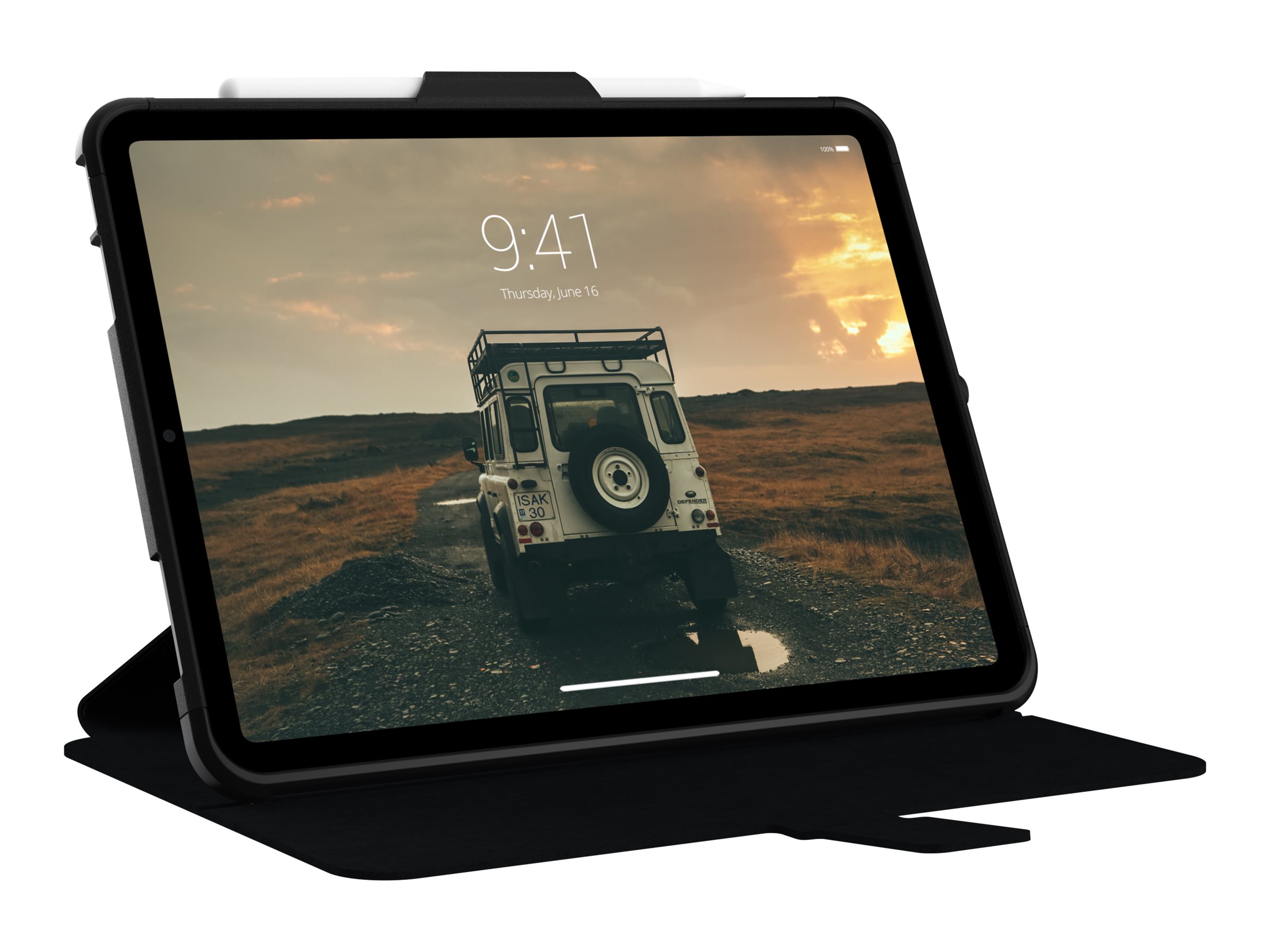 Urban Armor Gear UAG Rugged Case for iPad 10.9 (10th Gen, 2022) - Scout Folio Black/Olive - Bildschirmschutz f�r Tablet - Thermoplastisches Polyurethan (TPU)