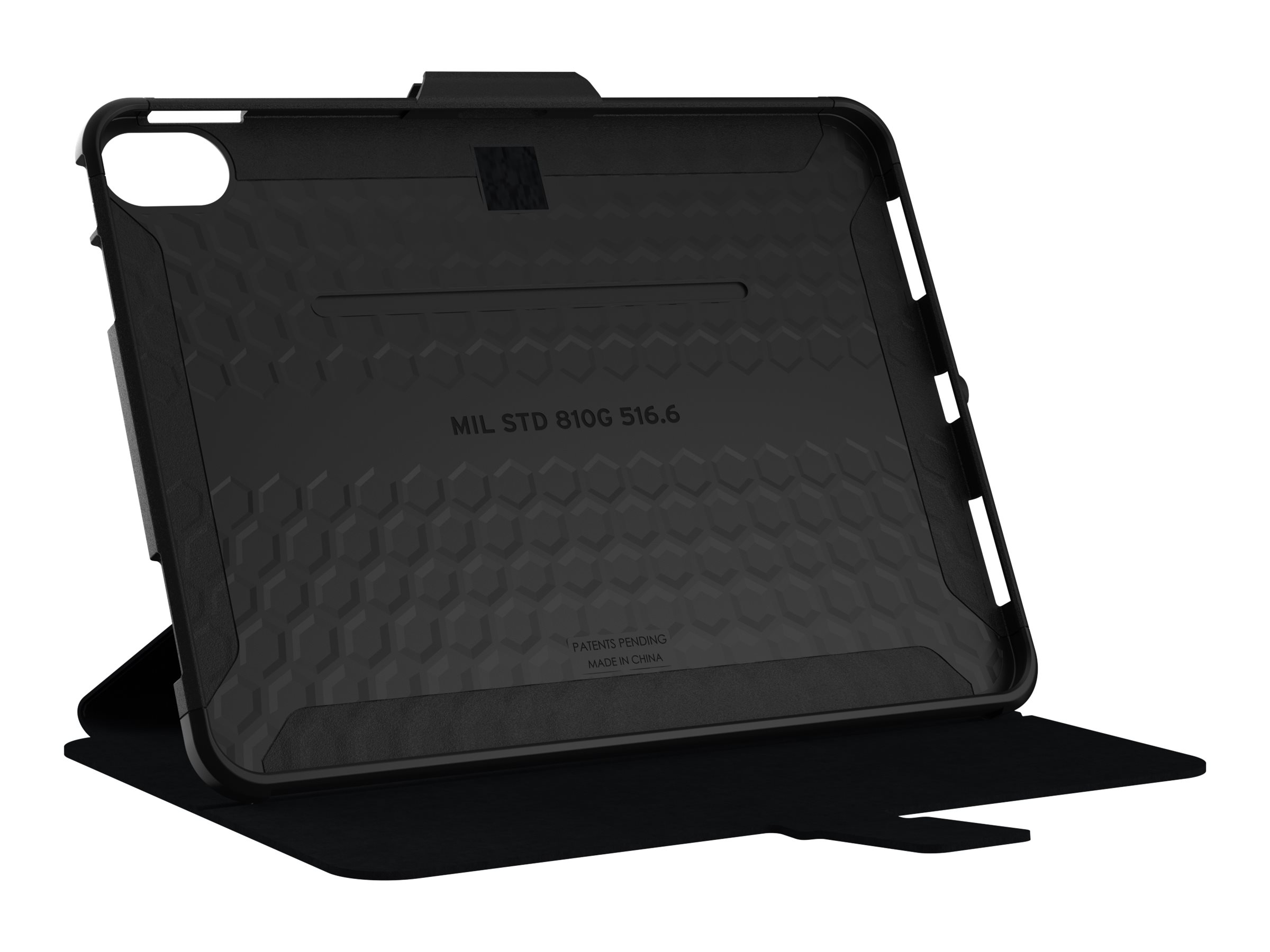 Urban Armor Gear UAG Rugged Case for iPad 10.9 (10th Gen, 2022) - Scout Folio Black/Olive - Bildschirmschutz f�r Tablet - Thermoplastisches Polyurethan (TPU)