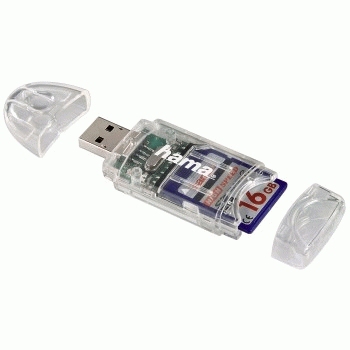 Hama Kartenleser - 8-in-1 (MMC, SD, miniSD, microSD, MMCplus, SDHC)